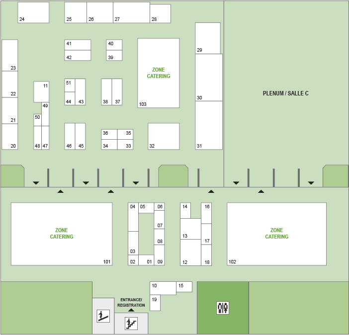 Map of stands
